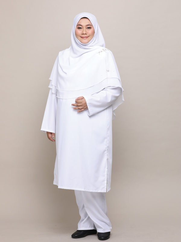 Qhadijah Suit – White