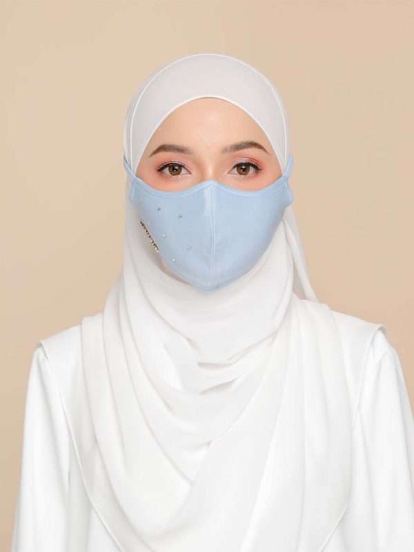 Diamond Facemask – Baby Blue