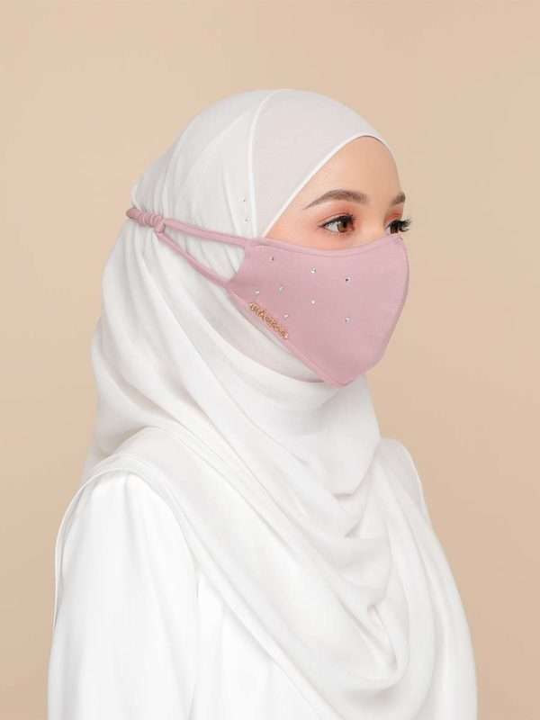 Diamond Facemask – Dusty Pink