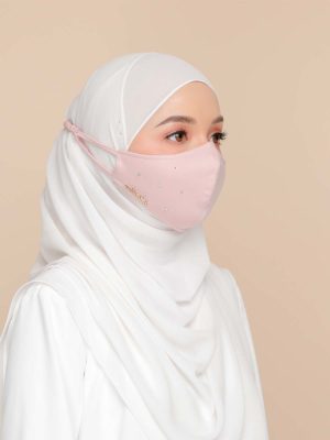 Diamond Facemask – Soft Pink