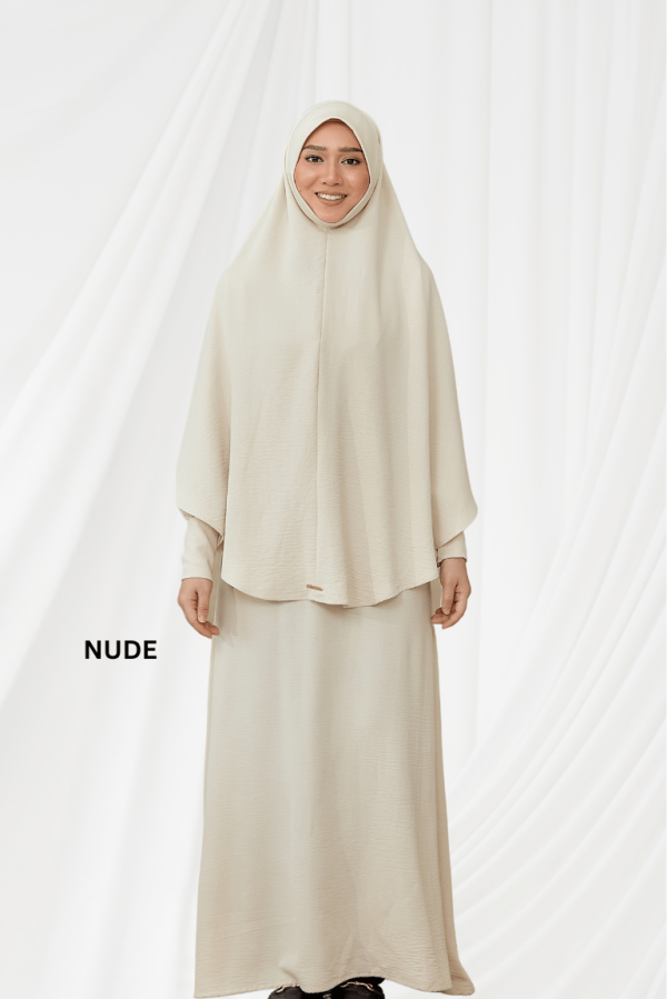 Jubah Arissa In Nude (Without Mini Telekung)