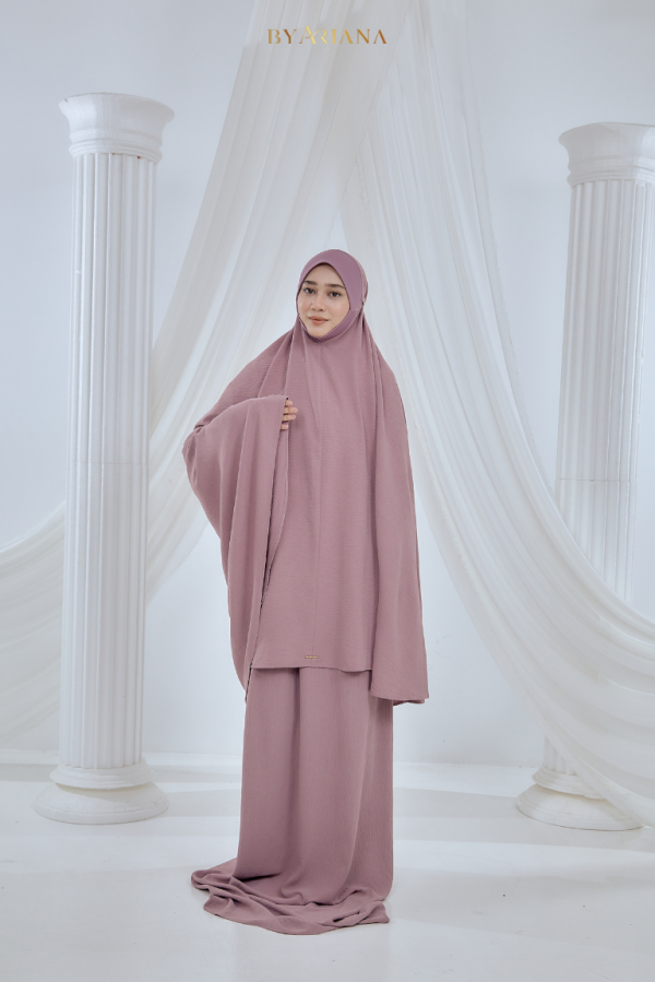 Telekung Irdina In Dusty purple