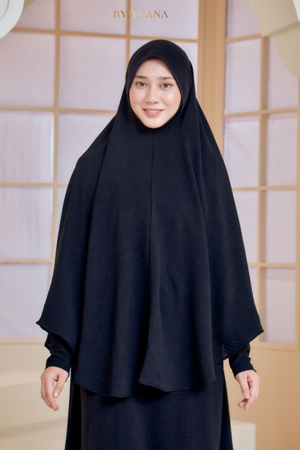 Ameena Mini Telekung Black