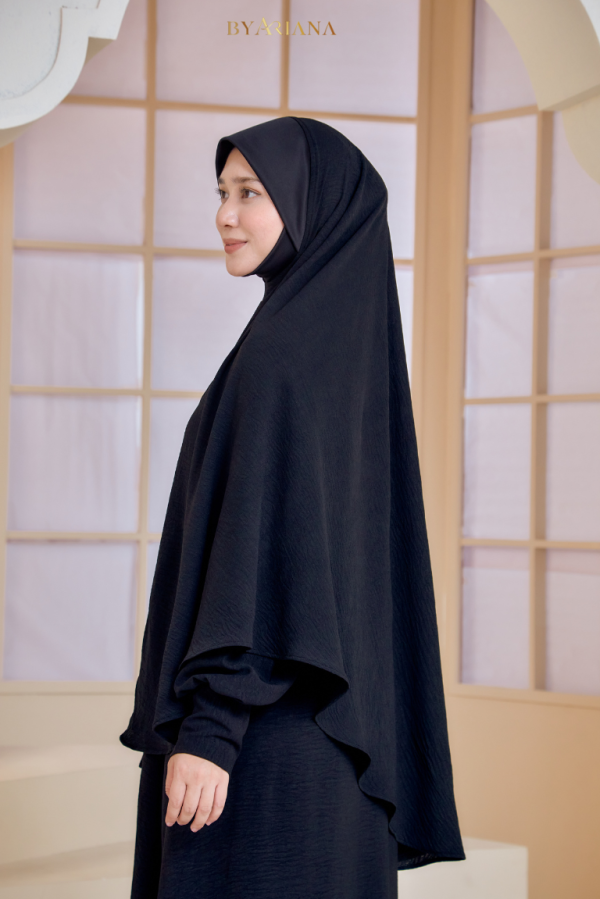 Ameena Mini Telekung Black
