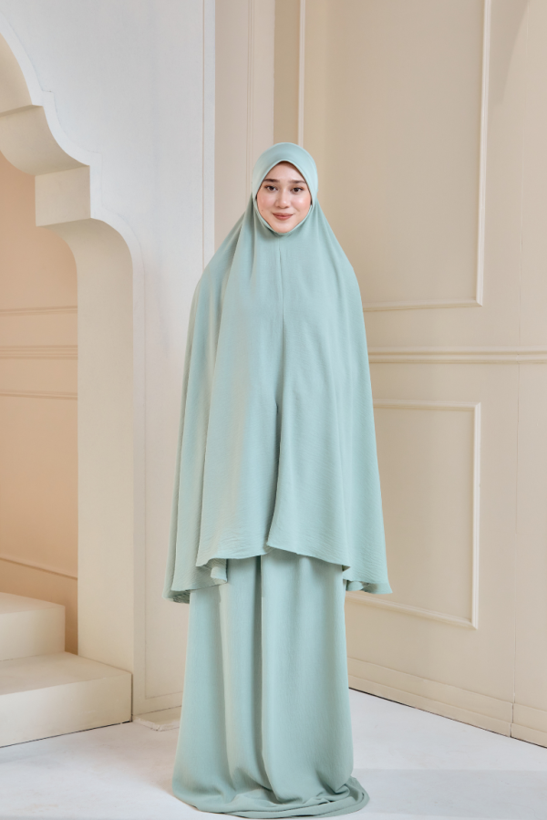 Telekung Irdina In Sea Green