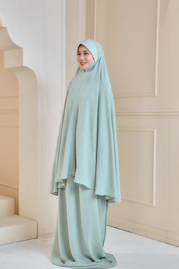 Telekung Irdina In Sea Green