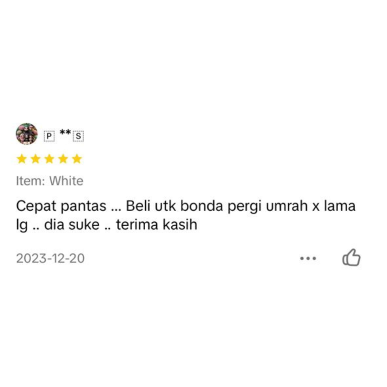 "Beli Untuk Bonda Pergi Umrah...Dia Suka"