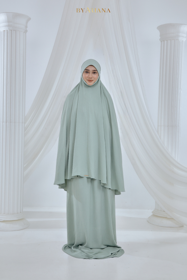 Telekung Irdina In Sea Green