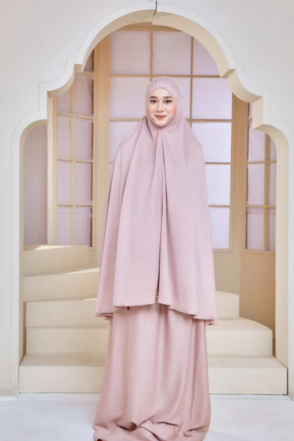 Telekung Rania In Pink