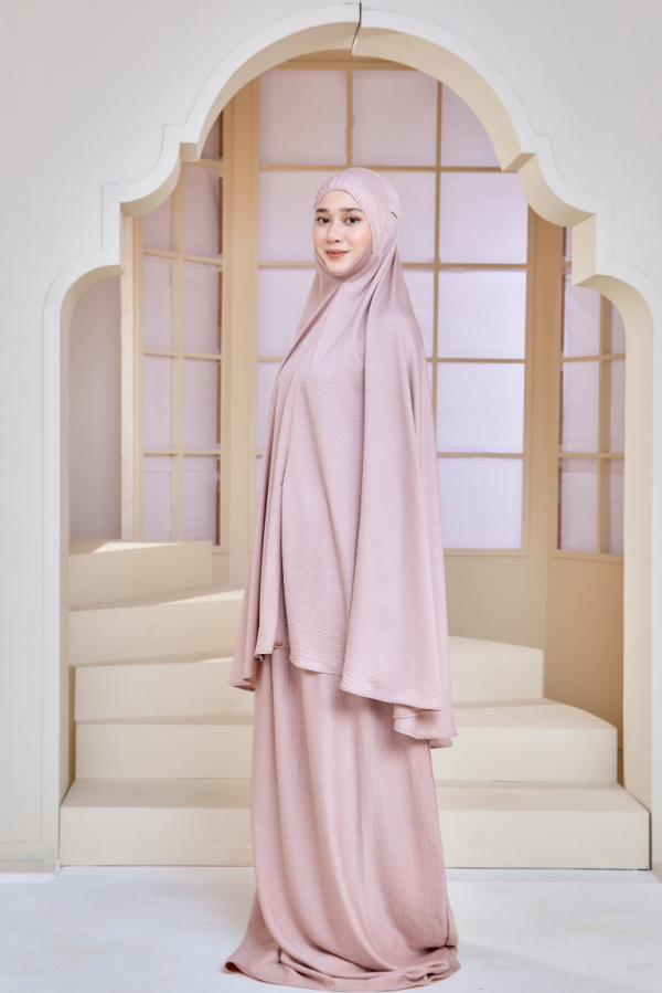 Telekung Rania In Pink