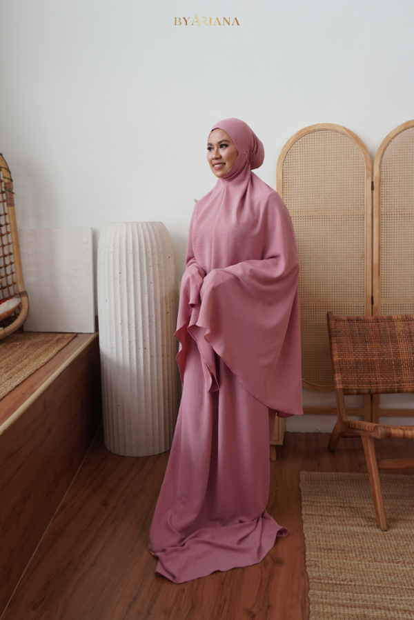 Telekung Haleefa in Pink