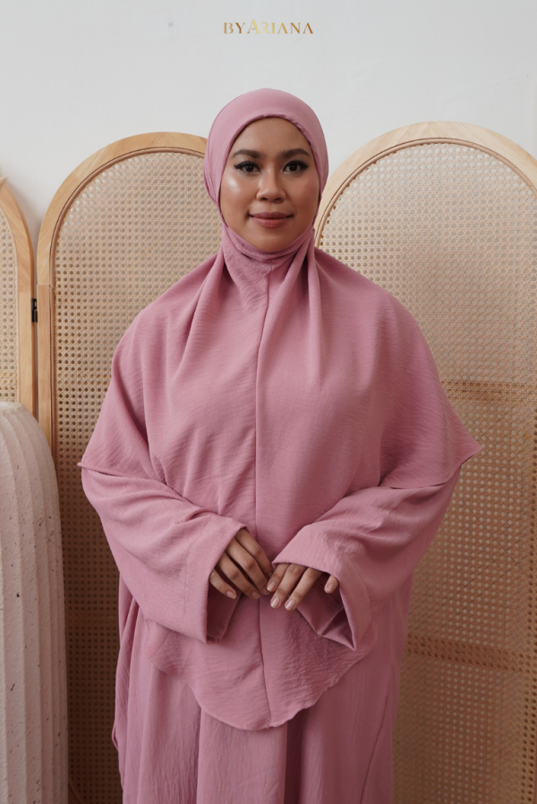 Malika Mini Telekung in Pink