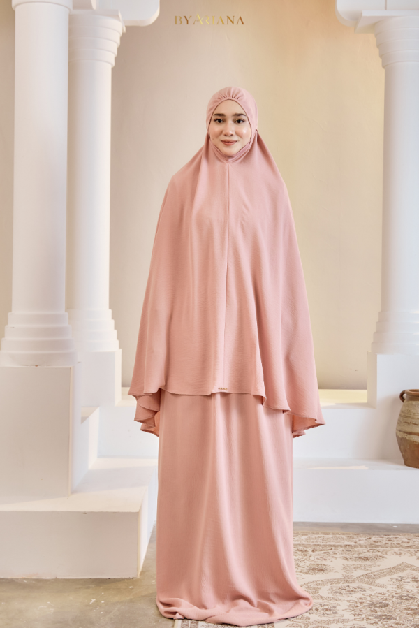 Telekung Raeesa In Pink