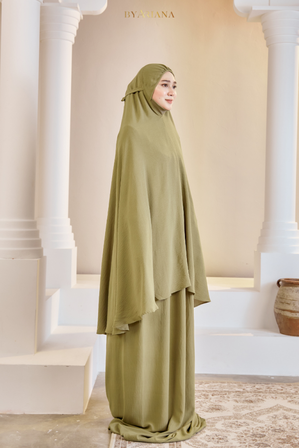 Telekung Raeesa In Olive