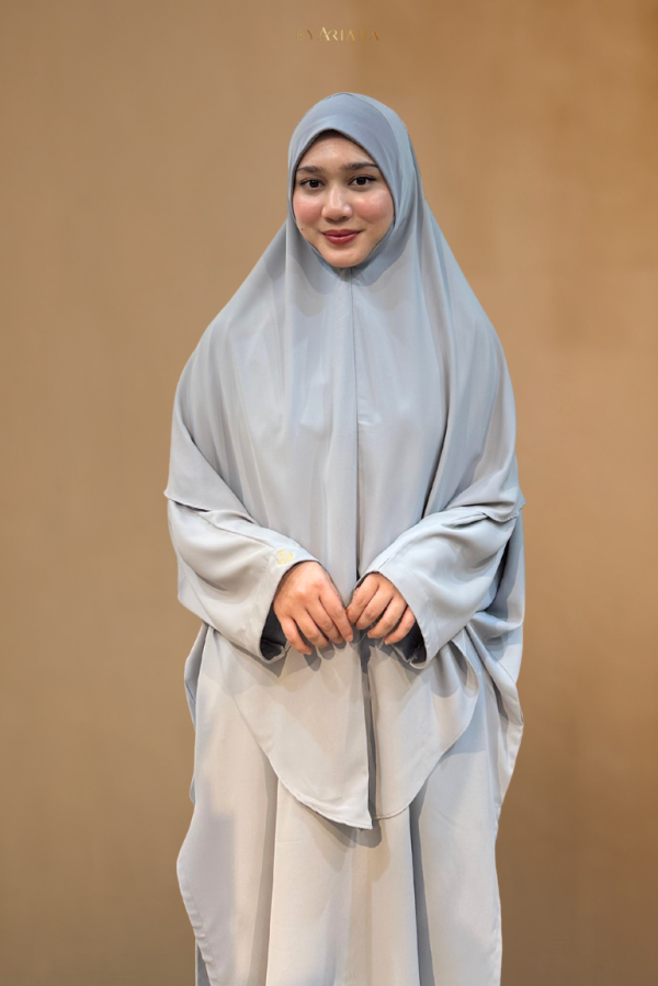 Tudung Sarung Noura Bidang 60′ in Grey