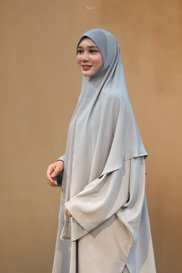 Tudung Sarung Noura Bidang 60′ in Grey