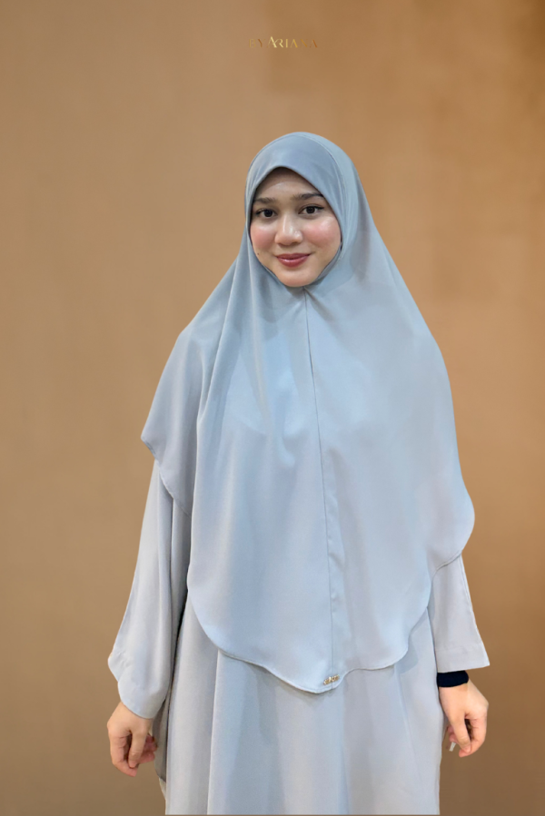 Tudung Sarung Noura Bidang 48′ in Grey