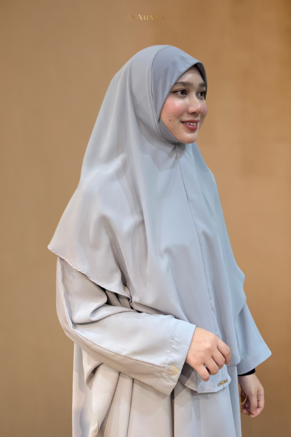 Tudung Sarung Noura Bidang 48′ in Grey