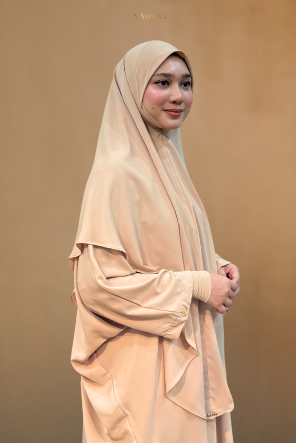 Tudung Sarung Noura Bidang 60′ in Cream