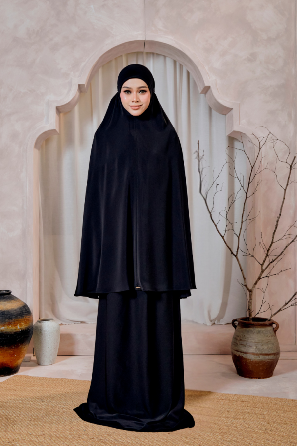 Telekung Batrisyia In Black