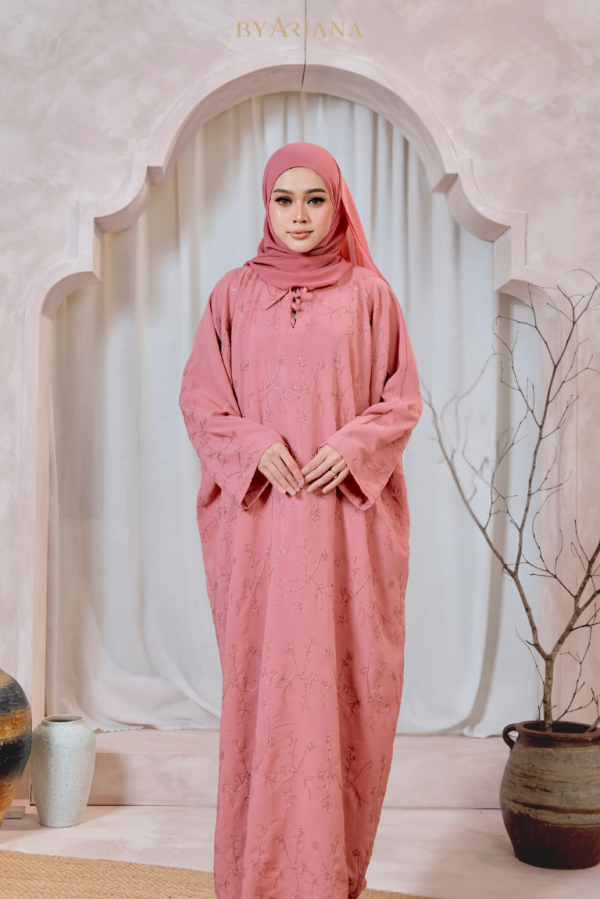 Abaya Tihani In Salmon