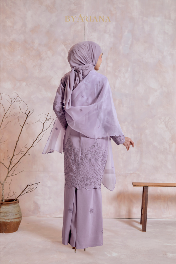 Kurung Modern Hania In Lilac