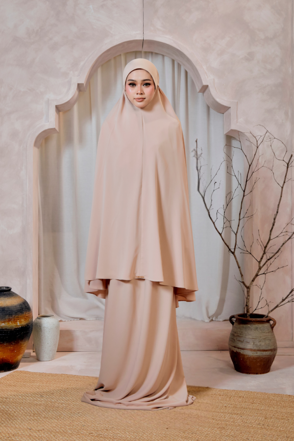 Telekung Batrisyia In Cream