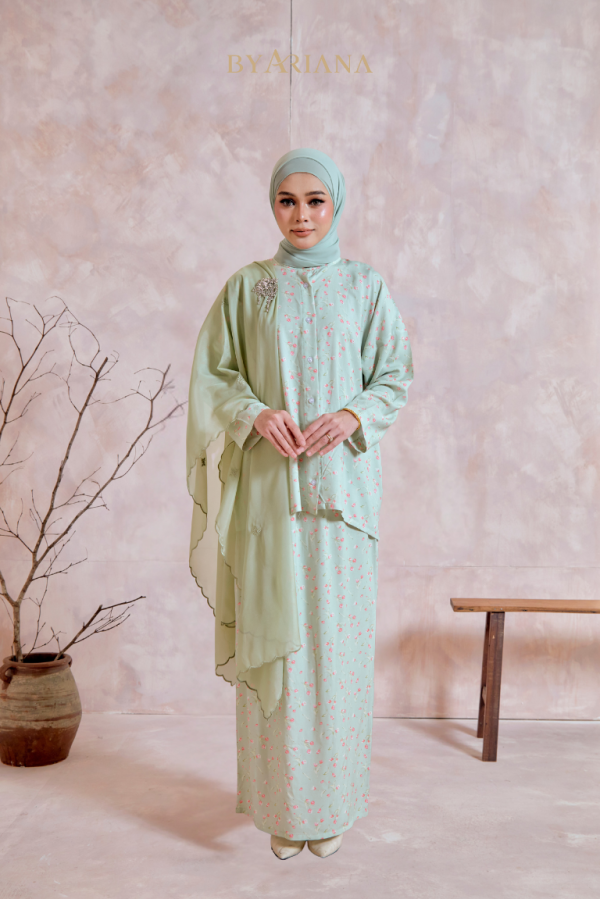 Kurung Hannah In Tulip Sage