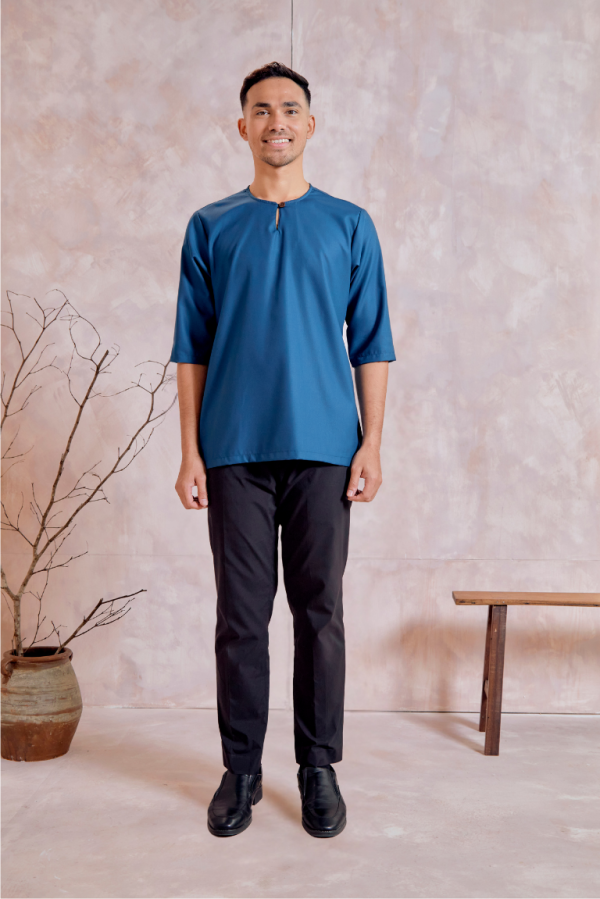 Kurta Raeef In Teal Blue