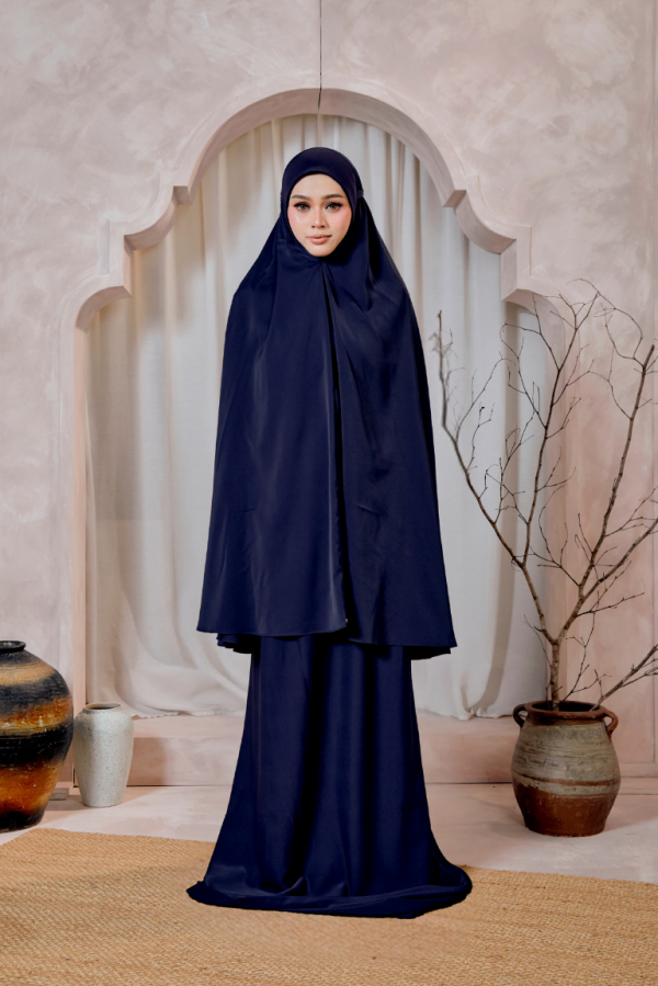 Telekung Batrisyia In Navy Blue