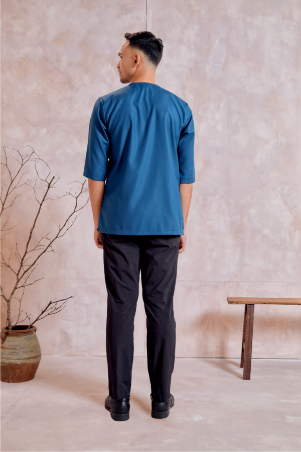 Kurta Raeef In Teal Blue