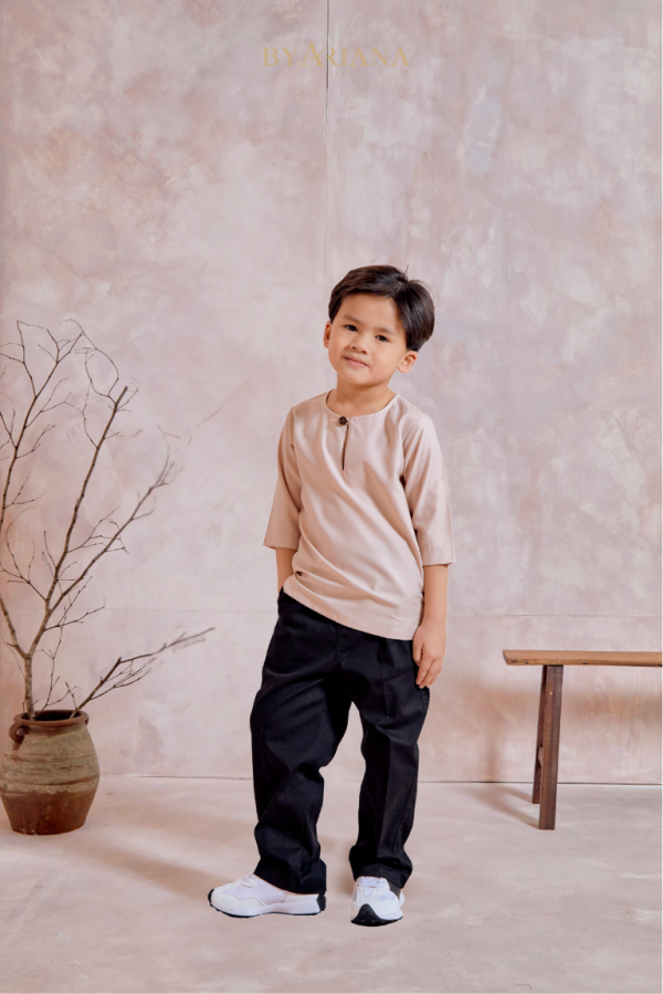 Kurta Raeef Kids In Soft Pink