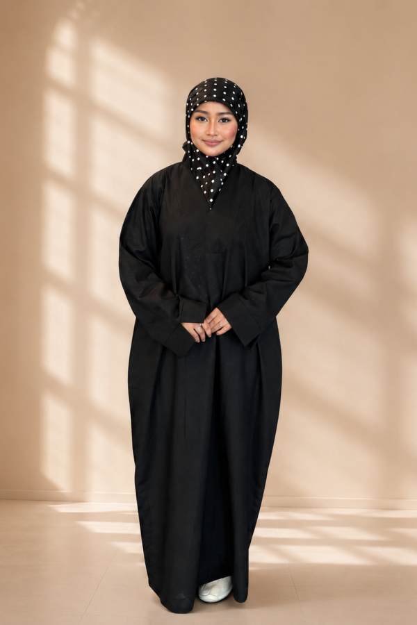Zarra Abaya in Jet Black