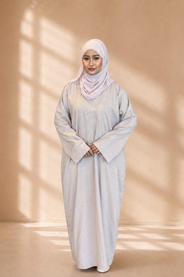 Zarra Abaya in Dusty Mauve